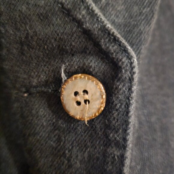 Black denim vest - Picture 2 of 5